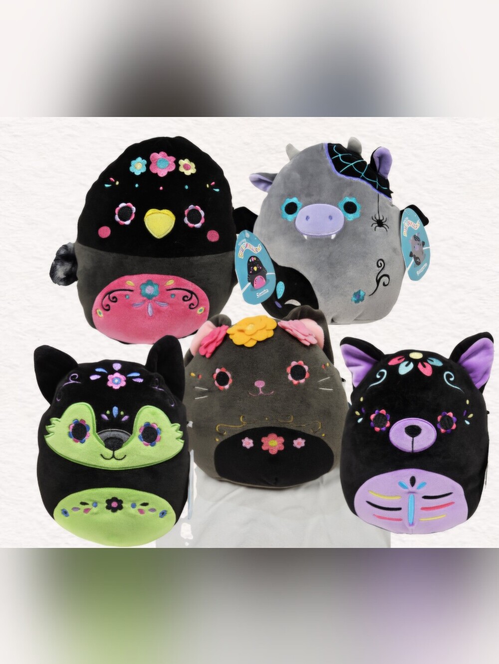 Squishmallows Day of the Dead Lot of 5 Samba Bridgette De Nadia Bambalina Hector